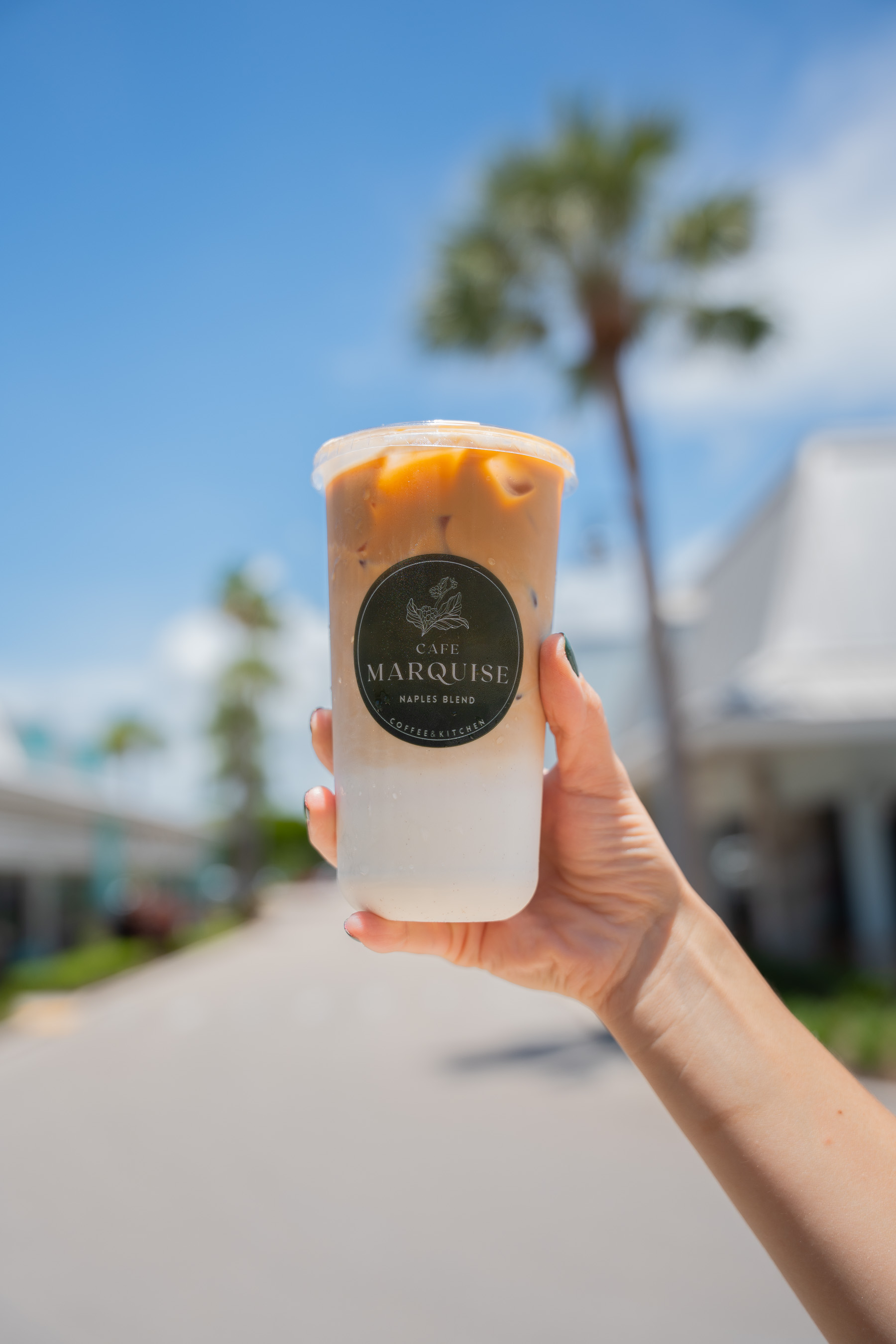 Iced coffee from Cafe Marquise on Marco Island